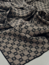 Aker İpek Eşarp - 8991713-913 Vizon Siyah Twill