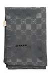 Aker Monogram Dama Şal - Füme 973