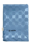 Aker Monogram Dama Şal - Mavi 922