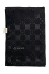 Aker Monogram Dama Şal - Siyah 911
