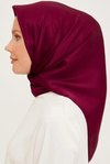 Armine Düz İpek Eşarp - 03 Bordo Sura