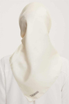 Armine Düz İpek Eşarp - 67 Ekru Twill