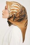 Armine İpek Eşarp 2024 Kış - 9038-03 Camel Twill