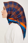 Armine İpek Eşarp 2024 Kış - 9040-06 Turuncu Twill