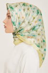 Armine İpek Eşarp 2024 Yaz - 9108-02 Yeşil Twill