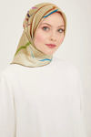 Armine İpek Eşarp 2024 Yaz - 9115-36 Bej Twill