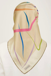 Armine İpek Eşarp 2024 Yaz - 9115-36 Bej Twill