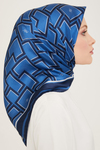 Armine İpek Eşarp 2024 Yaz - 9132-33 Saks Sura