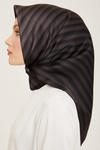 Armine İpek Eşarp 2024 Yaz - 9150-85 Siyah Füme Sura