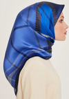 Armine İpek Eşarp 2025 Kış - 9206-84 Morcivert Twill