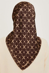 Armine İpek Eşarp 2025 Kış - 9207-34 Acı Kahve Twill