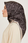 Armine İpek Eşarp 2025 Kış - 9222-87 Taş Füme Twill