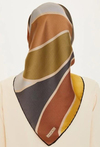 Armine İpek Eşarp 2025 Kış - 9232-35 Füme Kahve Twill