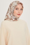Armine İpek Eşarp 2025 Kış - 9234-84 Bej Sura