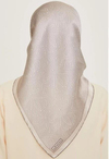 Armine İpek Eşarp 2025 Kış - 9246-02 Açık Gümüş Twill