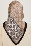 Armine İpek Eşarp 2025 Kış - 9248-32 Siyah Vizon Twill