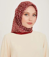 Armine İpek Eşarp 2025 Kış - 9248-82 Bordo Twill