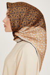 Armine İpek Eşarp 2025 Kış - 9248-85 Taş Gold Twill