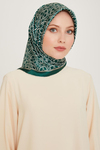 Armine İpek Eşarp 2025 Kış - 9248-86 Yeşil Twill