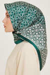 Armine İpek Eşarp 2025 Kış - 9248-86 Yeşil Twill