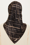 Armine İpek Eşarp 2025 Kış - 9258-04 Taş Siyah Twill