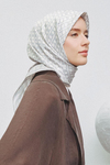 Armine İpek Eşarp 2025 Yaz - 9301-83 Krem Twill