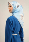 Armine İpek Eşarp 2025 Yaz - 9305-87 Bebe Mavi Twill