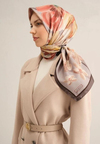 Armine İpek Eşarp 2025 Yaz - 9318-34 Gri Füme Sura