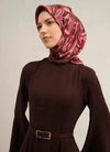 Armine İpek Eşarp 2025 Yaz - 9323-83 Bordo Sura