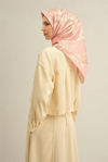 Armine İpek Eşarp 2025 Yaz - 9324-08 Pudra Twill