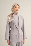 Armine İpek Eşarp 2025 Yaz - 9324-82 Krem Twill