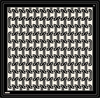 Armine İpek Eşarp 2025 Yaz - 9343-09 Siyah Krem Twill