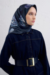 Armine İpek Eşarp 2026 Kış - 9419-56 Lacivert Twill