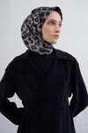 Armine İpek Eşarp 2026 Kış - 9425-51 Siyah Füme Sura