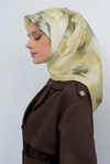 Armine İpek Eşarp 2026 Yaz - 9515-35 Soft Sarı Taş Twill