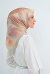 Armine İpek Eşarp 2026 Yaz - 9519-04 Soft Pudra Mavi Twill