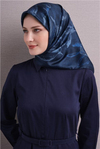 Armine İpek Eşarp 2027 Kış - 9600-02 Lacivert Twill