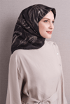Armine İpek Eşarp 2027 Kış - 9600-52 Antrasit Sura