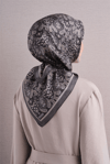 Armine İpek Eşarp 2027 Kış - 9609-84 Füme Gri Sura