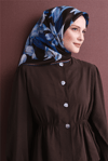 Armine İpek Eşarp 2027 Kış - 9620-51 Acı Kahve Twill