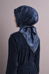 Armine İpek Eşarp 2027 Kış - 9631-84 Lacivert Twill