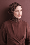 Armine İpek Eşarp 2027 Kış - 9638-03 Acı Kahve Twill