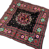 Armine İpek Eşarp Nostalji - 7866-09 Siyah Pembe Twill