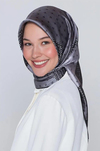 Armine İpek Eşarp Nostalji - 8113-08 Gri Füme Twill