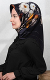 Armine İpek Eşarp Nostalji - 8128-01 Lacivert Vizon Twill