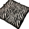 Armine İpek Eşarp Nostalji - 8274-01 Siyah Krem Zebra Sura