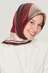 Armine İpek Eşarp Nostalji - 8516-30 Koyu Bordo Twill