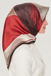 Armine İpek Eşarp Nostalji - 8516-30 Koyu Bordo Twill