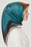 Armine İpek Eşarp Nostalji - 8516-83 Petrol Yeşili Twill