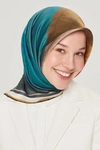 Armine İpek Eşarp Nostalji - 8516-83 Petrol Yeşili Twill